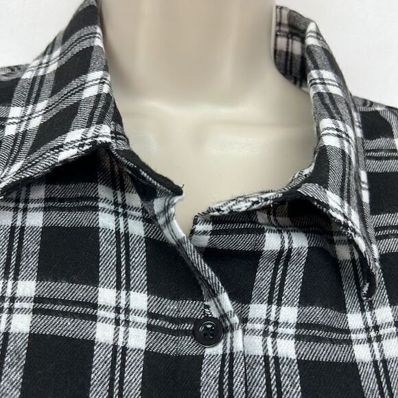 Hotouch black and white plaid flannel shirt size xl - Picture 6 of 13